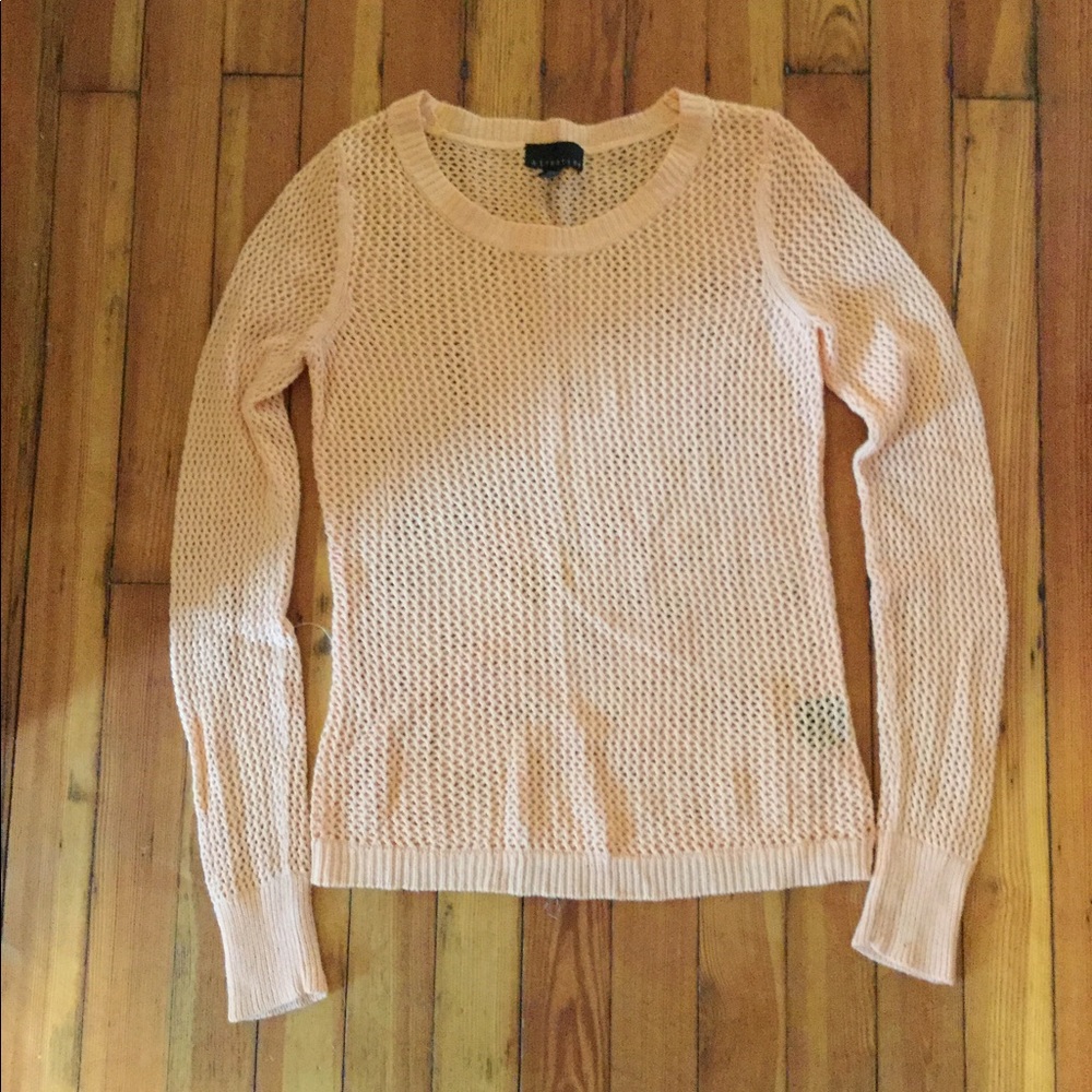 Attention mesh sweater